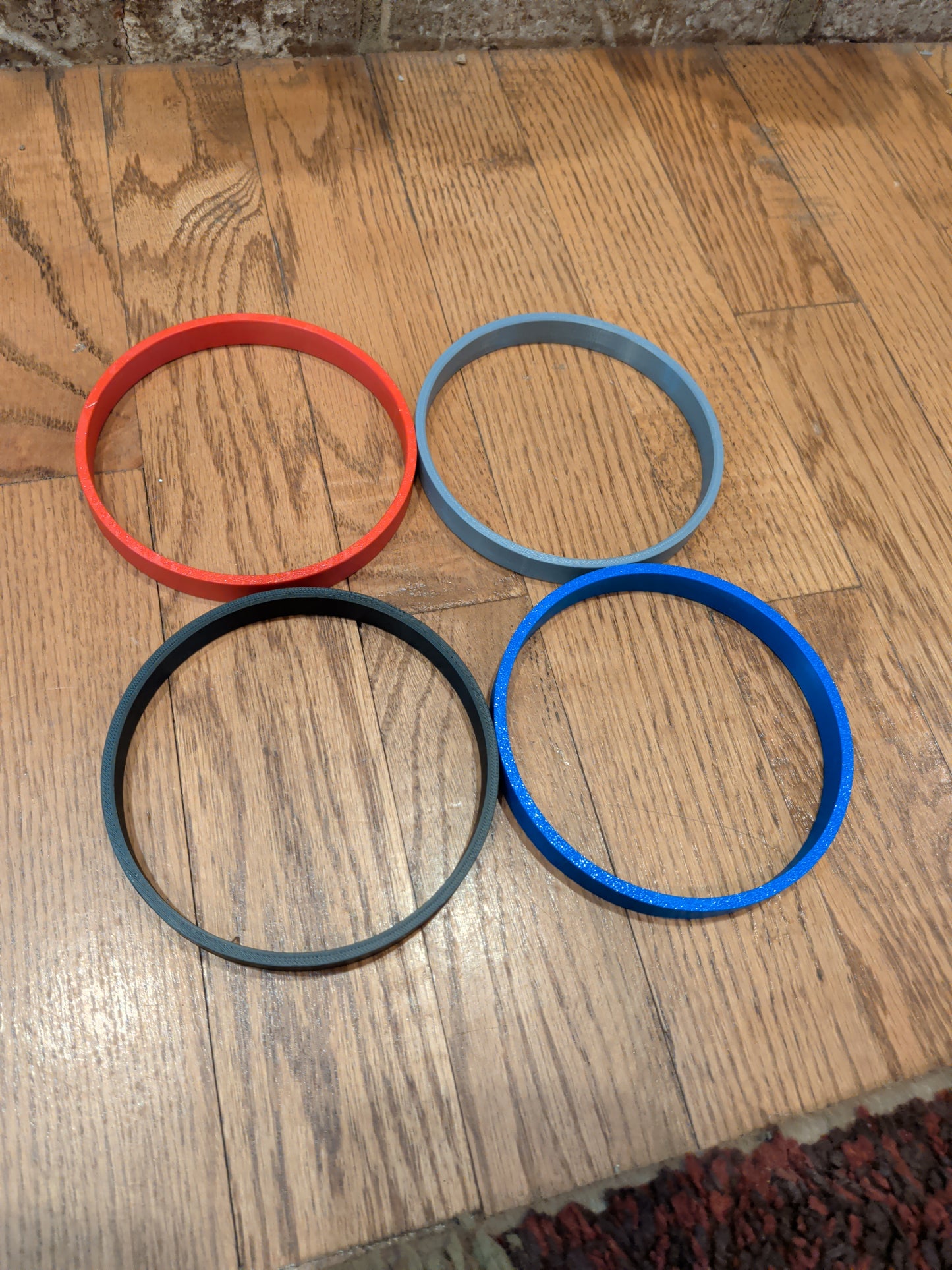 Propeller blow out ring in blue