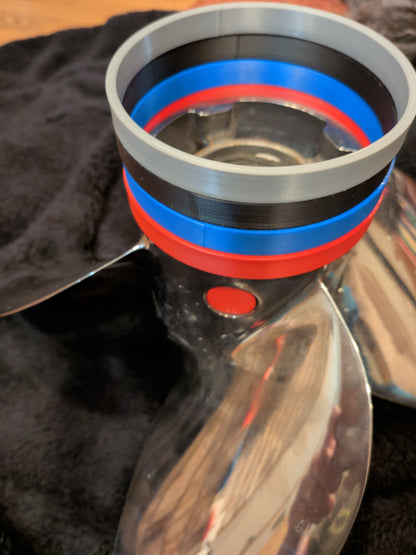 Propeller blow out ring in blue