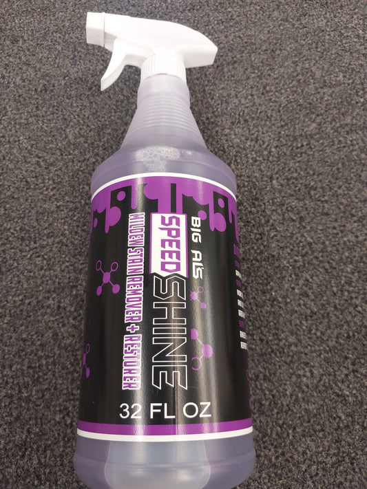 Big Al's speed shine mildew stain remover and restorer