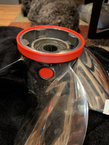 Propeller blow out ring in red